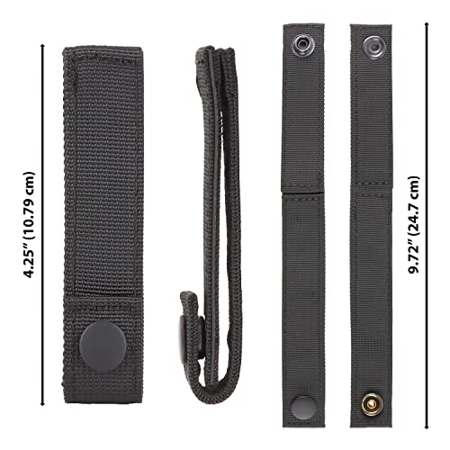 MOLLE Straps with Snaps for Backpack - MOLLE Attachment Straps - MOLLE Webbing Accessories - MOLLE connectors - MOLLE Pack Straps - Tactical Strap Connectors - color: OD Green