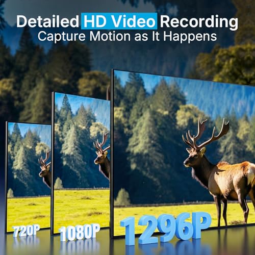 Meidase P70 (Non-Cellular,Non-WiFi) Trail Camera, 64MP 1296p, Game Cameras with No-Glow IR Night Vision, Motion Activated, Waterproof for Wildlife Deer Cams, Hunting - size: 1 Pack