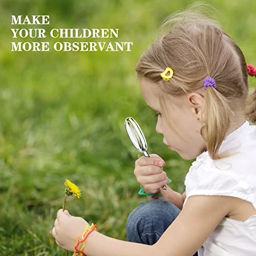 OBTANIM 40 Pack Mini Handheld Magnifying Glasses Plastic Portable Hand Lens 5X Reading Magnifier for Senior and Kids Home Outdoor Use