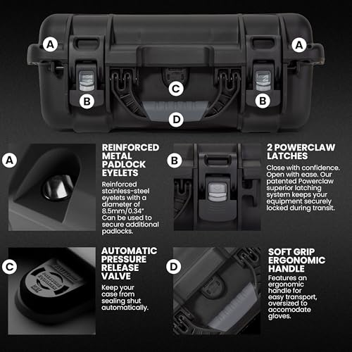 NANUK 920 Pro Photo Kit Case, Waterproof Hard Case, Carry-On - color: Black, style: Pro Photo Kit