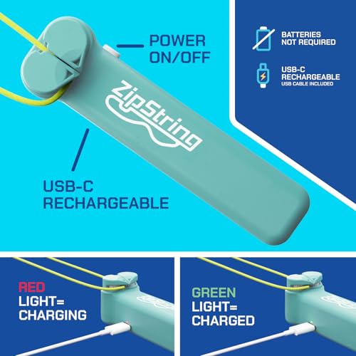 ZipString Original Rope Launcher Toy, Aesthetic Aqua | As Seen on Shark Tank, For Kids & Adults, Fly String Loop in Air, Endless Tricks & Fun - color: Aesthetic Aqua