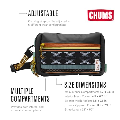 Chums Rover Crossbody Bag, Sling Bag Purse for Women & Men - color: Teal