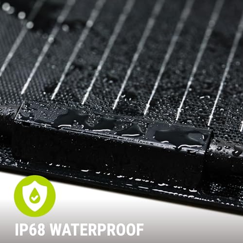 Newpowa 100W Flexible Solar Panel Portable Bendable 12 Volts 10BB Mono Cell for Uneven Surfaces Marine Camping Home Boat RV Surface Black - size: 100W Flexible 1PCS