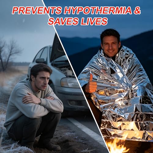 Mylar Emergency Blankets 5/10/20-Pack