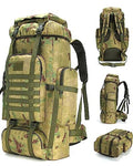 King'sGuard 70L Camping Hiking Backpack for Men Women Large Military Tactical Backpack Molle Rucksack Backpack for Outdoor - color: Ruin Green