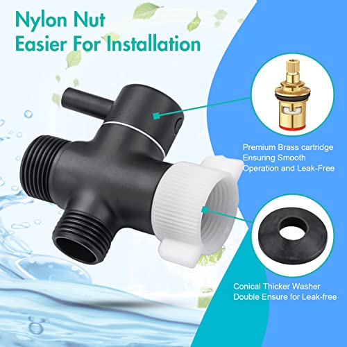 BARROCK Advanced Handheld Bidet Sprayer Set for Toilet, Bathroom Ergonomic Jet Bidet Spray Attachment Kit for Muslim Shower, Feminine Hygiene, Bathing Pets and Washing Baby Cloth Diaper, Matte Black - color: Matte Black