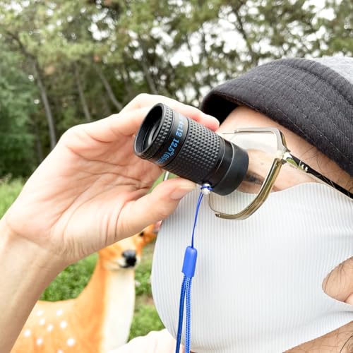 Close-up Monocular for Low Vision, Short Distance Viewing with Wide Field of View, Mini-Size Magnifier (4x12mm-Blue Style) - size: 4x12mm-Blue Style