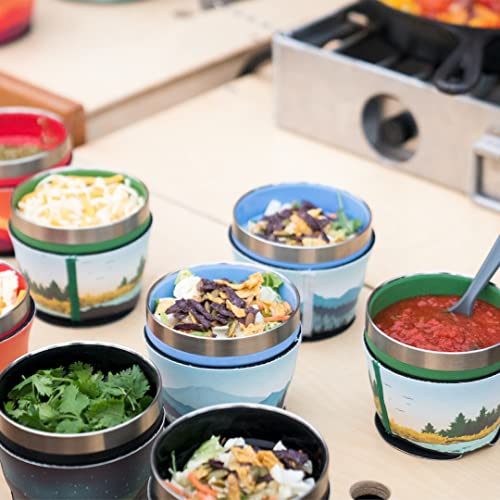 1.5-Cup Collapsible Insulated Bowl with Lid | BPA-Free, Leak-Resistant, and Ultra-Compact for Travel, Camping & Everyday Meals - color: Mojave