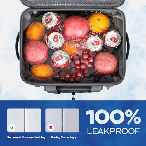 Maelstrom 30/40 Can Soft Cooler Bag, Leakproof Insulated Ice Chest | 24h Cold (With Ice), 5-Layer Insulation, Multi-Pockets ,Lightweight,Perfect For Camping, Beach, Hiking, Kayaking, Road Trips - color: 3.Blue, size: 40 Can