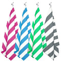 Your Choice Microfiber Beach Towel Sand-Free Quick Dry (67"x35"/60"x30") - color: G-set (4)-green/Rose Red/Blue/Gray, size: Large(60x30")