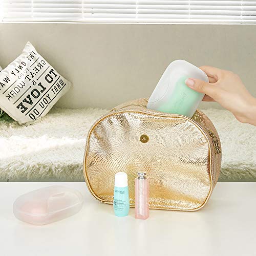 Travel Soap Holder Bar Soap Dish Shower Soap Saver Case Container Box for Bathroom Camping Gym Vonpri (Transparent 3pack) - color: Transparent