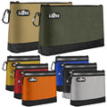 LETINE Tool Pouches with Zipper, Premium Utility Bag, Water Resistant 1680D Oxford Pouch Bags, Extra Wide Bottom for Storage and Organizers, Combo 8-Pack - size: 8 Pack Combo