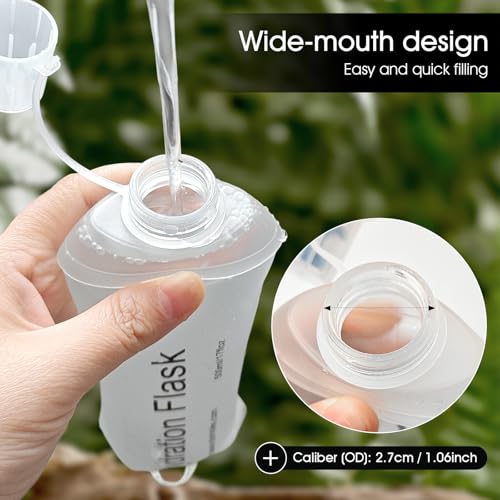 GUYI GYGYL Soft Flask, Collapsible Water Bottle for Sports, 250ml White - color: 250ml White
