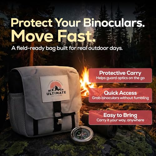 Ultimate Outdoors Binocular Harness Bag, Gray