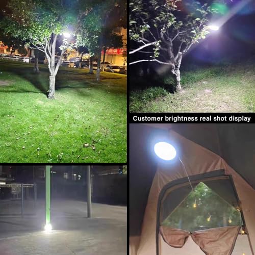Tent Lights & Canopy Lights, Camping Lantern/Lamp, Rechargeable LED Camping Light, 4500LM 4 Modes Dimmable, 12000mAh Magnet Flashlight for Emergency & Power Outages, Battery Powered Outdoor Lights - style: 12000mAh