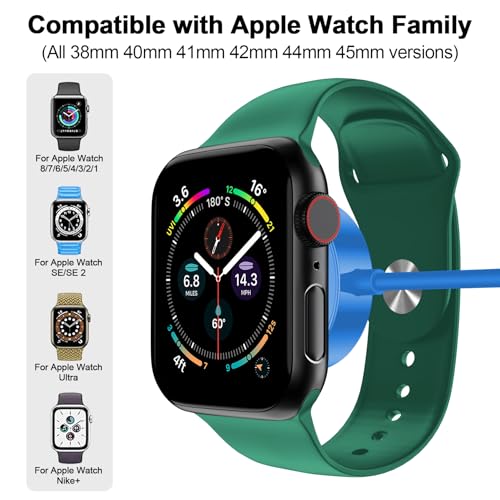 2026 Upgraded Magnetic Fast Charging Cable for Apple Watch Charger - color: Blue, size: 1.0M