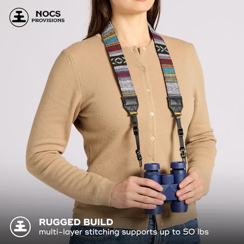 Nocs Provisions NocLoc Woven Tapestry Strap, Binocular & Camera Carry Accessory for All‑Day Comfort Hold - Cosmic - color: Cosmic