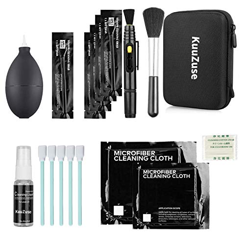Professional DSLR Camera Cleaning Kit with APS-C Cleaning Swabs, Microfiber Cloths, Camera Cleaning Pen, for Camera Lens, Optical Lens and Digital SLR Cameras. - color: red