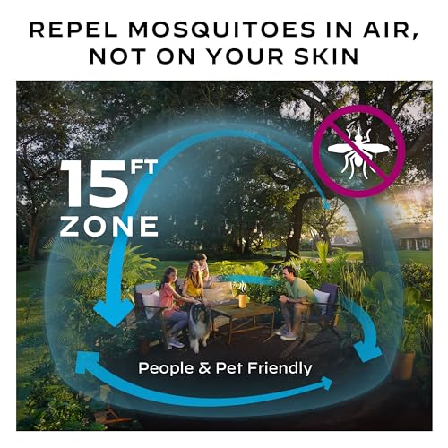 Thermacell Mosquito Repeller Patio Shield; Includes 12-Hour Refill; Highly Effective Mosquito Repellent for Patio; Bug Spray Alternative; Scent Free; No Candles or Flames - color: Citrus 1pack