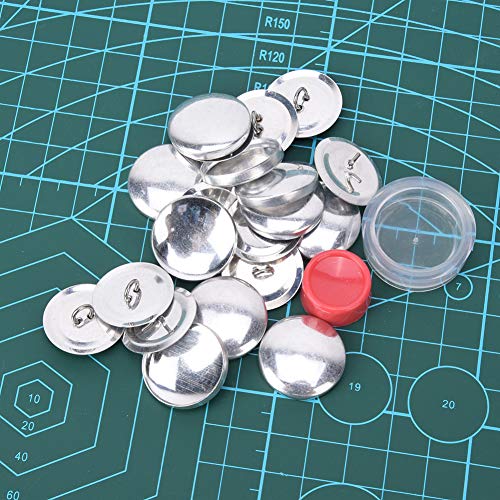 Joyzan Cover Button Kit, Covered Flat Back DIY Round Base Self Fabric Cloth - size: 25mm