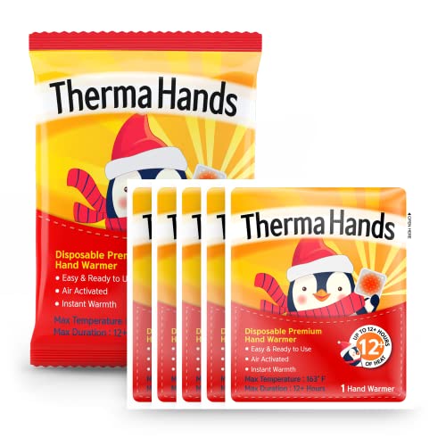 Hand Warmers - Premium (Size: 3.5 inch x 4 inch, Duration: 12+ Hours, Max Temp: 163 F) Air-Activated, Convenient, Safe, Natural, Odorless, & Long Lasting Hand Warmers - size: 40 Packs