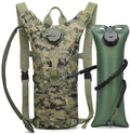 Running Hydration Pack Vest Lightweight with 3L Water Bladder Backpack Bag BPA Free for Hiking Marathon Cycling - color: Woodland Digital