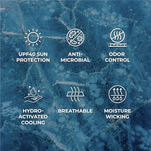 SHAKEitCOOL Original Cooling Towel – Be Cool in Style - Heat Relief, Soft, Lightweight, Sun Protection, Easy Clean - Perfect for Biking, Running, Yoga, Gym, Gardening - Golf - color: Golf