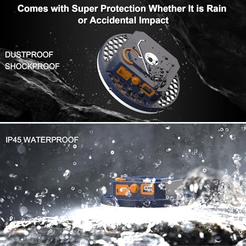 10000mAh Rechargeable Camping Light Insect Not Attract 4000LM Work Light White/Red/Pink/SOS Brightness Stepless Dimming, IP45 Waterproof Tent Light Power Failure for Halloween (Remote) - color: Remote