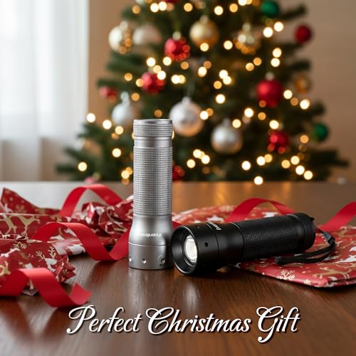 EverBrite Mini Flashlight, Zoomable 350LM LED Flashlight, Black | Small, 3 Light Modes, Zoomable Beam, 3 AAA Batteries Included, Wrist Strap, Home, Camping & Emergency Use, Holiday Gifts - color: Black, size: Small