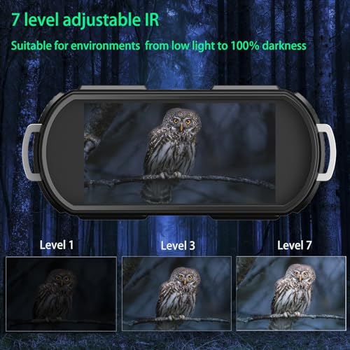Night Vision Goggles - Night Vision Binoculars for Adults, Gifts for Men Him Husband Dad with 8X Zoom, 4000mAh Rechargeable Gear for Hunting & Camping