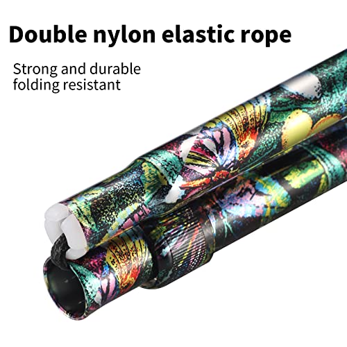Elegant Walking Cane for Women, Foldable & Adjustable Cane for Seniors with Self-Standing Tip | Lightweight Mobility Aid for Stability & Balance Support - color: Green butterflies floral printed