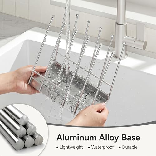 Reusable Bags Drying Rack, Plastic Bags Dryer for Ziplock Lerine Silicone Gallon, Snack, Sandwich Storage Bags, Silver - color: Silver