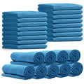 24 Pack Cooling Towels Bulk for Neck and Face 40"x12" Ice Cooling Sweat Rags Microfiber Soft Breathable Soft Chilly Towel for Yoga Golf Sport Running - color: Light Blue