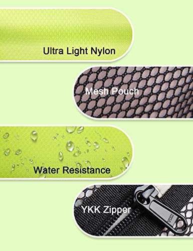 Small Travel Toiletry Bag for Men, Dopp Kit Mens, Zipper Pouch for Travel - color: Green/Grey