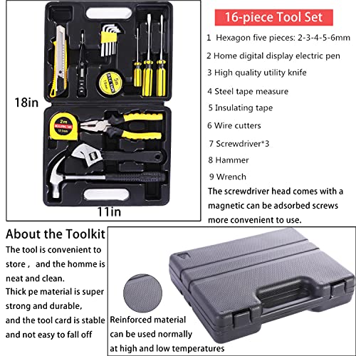 HAIPHAIK Car Emergency Kit with 11.8ft Jumper Cables, Roadside Safety Kit - size: XXXL-014