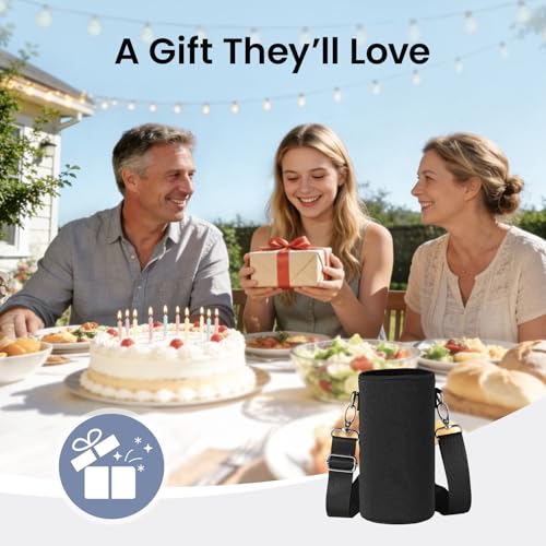 Trebo Water Bottle Holder Carrying Pouch for 32oz 40oz 64oz 87oz 128oz Bottles - Carry, Protect and Insulate Your Flask with This Military Grade Carrier an Adjustable Padded Shoulder Strap - size: 32oz
