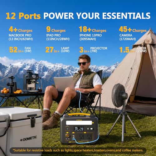VTOMAN Jump 600X Portable Power Station 600W, 299Wh LiFePO4 Battery - style: Jump 600X