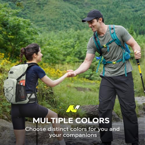 N NEVO RHINO Hydration Backpack, 18L Hiking Backpack with 3L Water Bladder | Multipurpose Water Backpack High Flow Bite, Insulated Hydration Pack Ideal for Hiking and Cycling - color: Seaweed Green