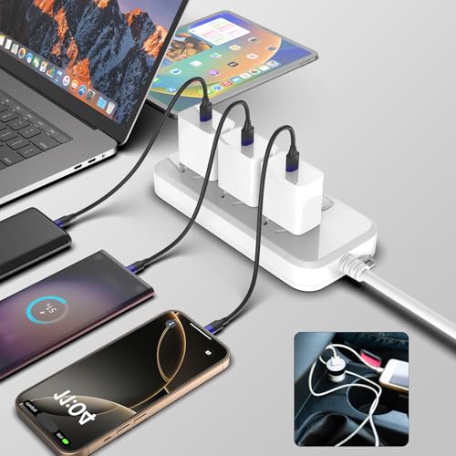 6 inch Short USB C Cable Bulk 10 Pack, Multipack Short USB A to USB C Cable for Fast Charging Stations, 0.5ft Type C Charger Cord for iPhone 16 15 Samsung Galaxy S24 S23 S20 S10 S9 Note 20 10 9 - size: 6 inch, style: 10P USB-C