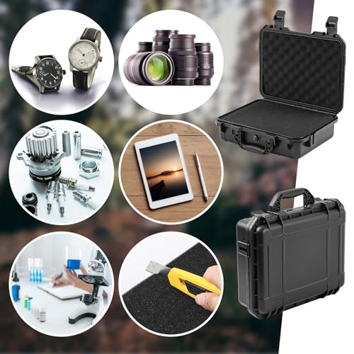 Relaxweex 11.3 x 8.7 x 4.2 Inch Hard Case, Grid Shell, Black - color: Black, size: 11.3 x 8.7 x 4.2 Inch, style: Grid Shell