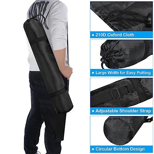 PATIKIL 28 Inch Tripod Monopod Case Bag, Nylon Foldable Tripod Carrying Case Storage Bag with Shoulder Strap for Outdoor Travel Camping, Black - size: 28 Inch