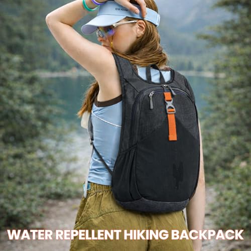 15L Hiking Backpack for Men Women, Foldable Packable Back Pack Ultralight Hiking Daypack for Travel Outdoor, Beige - color: Beige