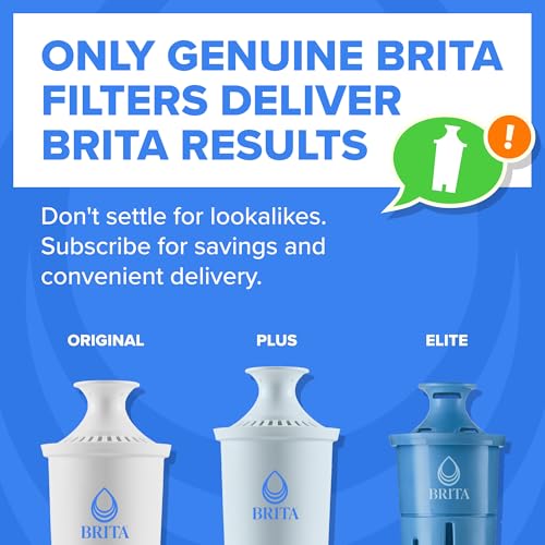 Brita XL 27 Cup Water Pitcher Dispenser, Includes 1 Elite Filter, Black | WQA and NSF/ANSI Certified, Reduces 99% Lead & Microplastics, Removes 30+ Contaminants, BPA-Free, Eliminates Chlorine Taste
