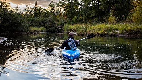 Piscifun Dry Bag, Waterproof Floating Backpack 10L/20L/30L/40L | Waterproof Phone Case, Adjustable shoulder straps, Roll-top closure keeps gear dry, Ideal for Boating, Kayaking, Fishing - color: Grey, style: 10l