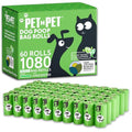 Pet N Pet Poop Bags for Dogs, 1080 Count, Plant Based, Unscented, Green - color: Pea Green - Unscented