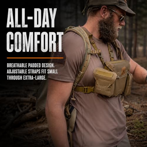 Lone Trail Binocular Harness Chest Pack - Bino Harness Hunting Chest Rig - style: Lt1 - Standard