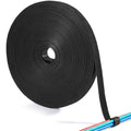 ECOHomes 1/2 Inch x 75 FT Double Sided Hook and Loop Roll Tape (Black) | Two Sides, Self Stick, No Adhesive, Reusable, Cable Ties Wrap for Cable Management, Heavy Duty, Extender Straps, Wire Strips - color: Black, size: 1/2 In x 75 FT