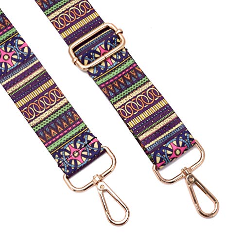 ZOOEASS Wide Shoulder Strap Adjustable Replacement Belt Crossbody Canvas Bag Handbag - color: Stripe, size: Wide: 1.4"(3.5cm)