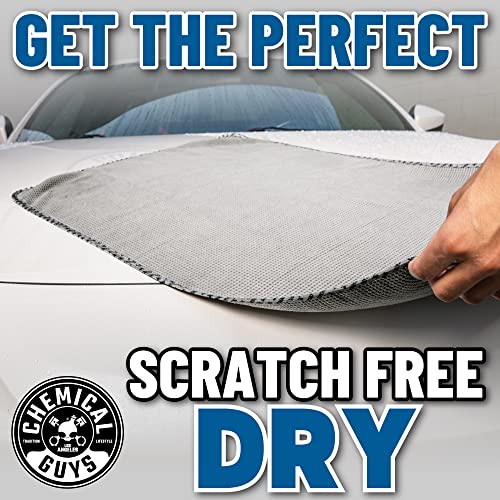 Chemical Guys, Waffle Weave Gray Matter Microfiber Drying Towel, 25 x 36 in | Waffle-weave towel with soft-banded edges soaks up sheeting water for a fast, scratch-free dry on paint and glass. - color: Gray, size: 25"x 36"