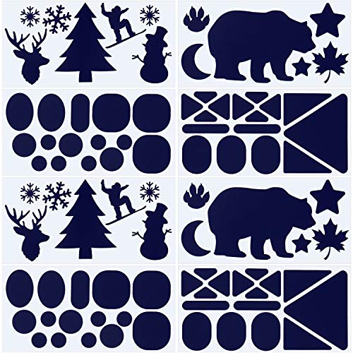 8 Sheets Down Repair Patch Fabric Patches Self-Adhesive Washable Repair Patch Kit for Clothes Bags, 4 x 8 Inches (Blue) - color: Blue